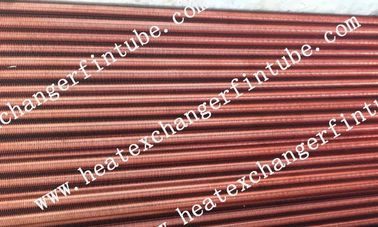11FPI Extruded Fin Tube Machine , SB111 C12200 Extrusion Copper HIGH Fin Heating Coils
